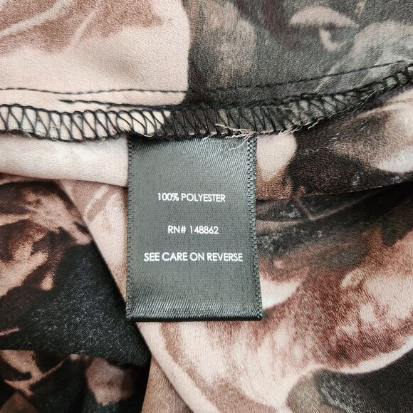 Torrid Floral Georgette Top Women Plus 3X Romantic Bow Tie Blouse Boho Fall - Picture 7 of 11